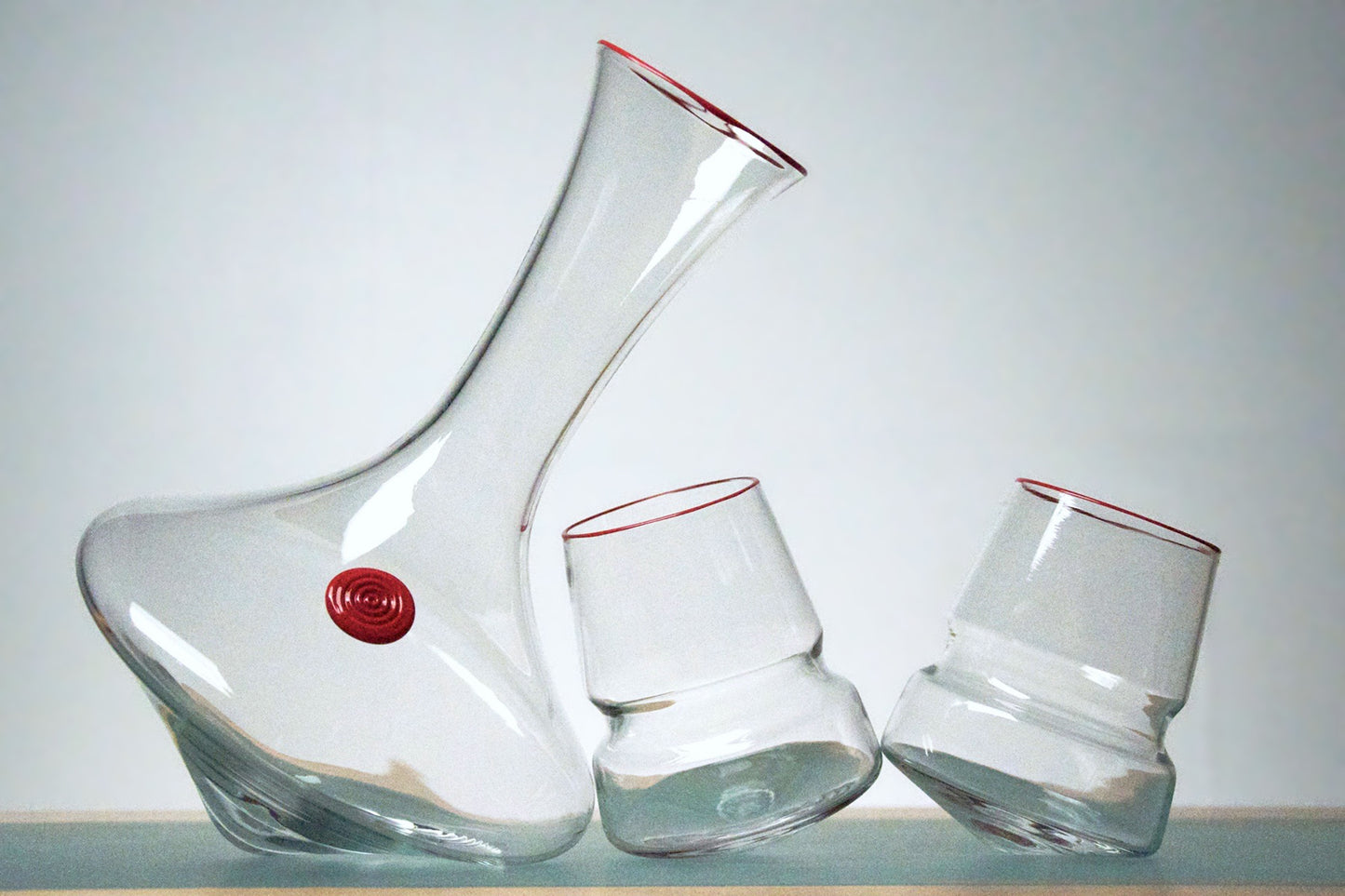 Rolling Wine Decanter with Medallion