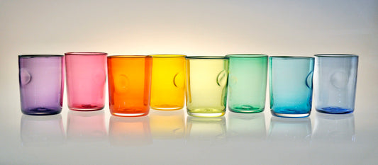Colored Lowball Tumblers
