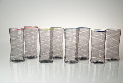 Filigrana Beer Glasses in Black