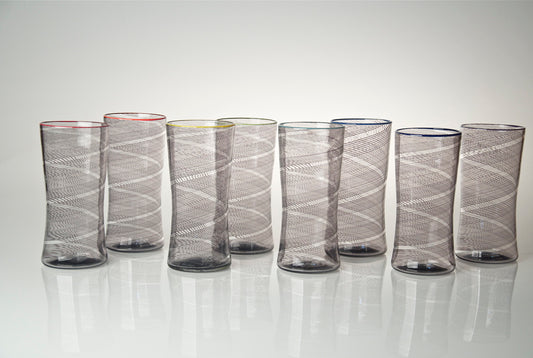 Filigrana Beer Glasses in Black
