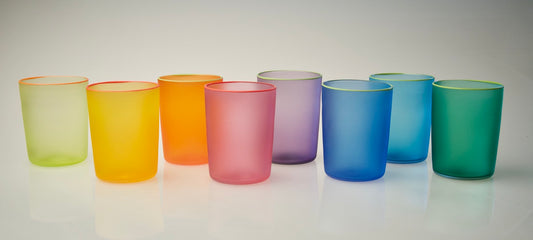 Frosted Lowball Glass Tumblers
